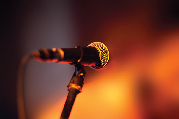 Close-up-of-microphone